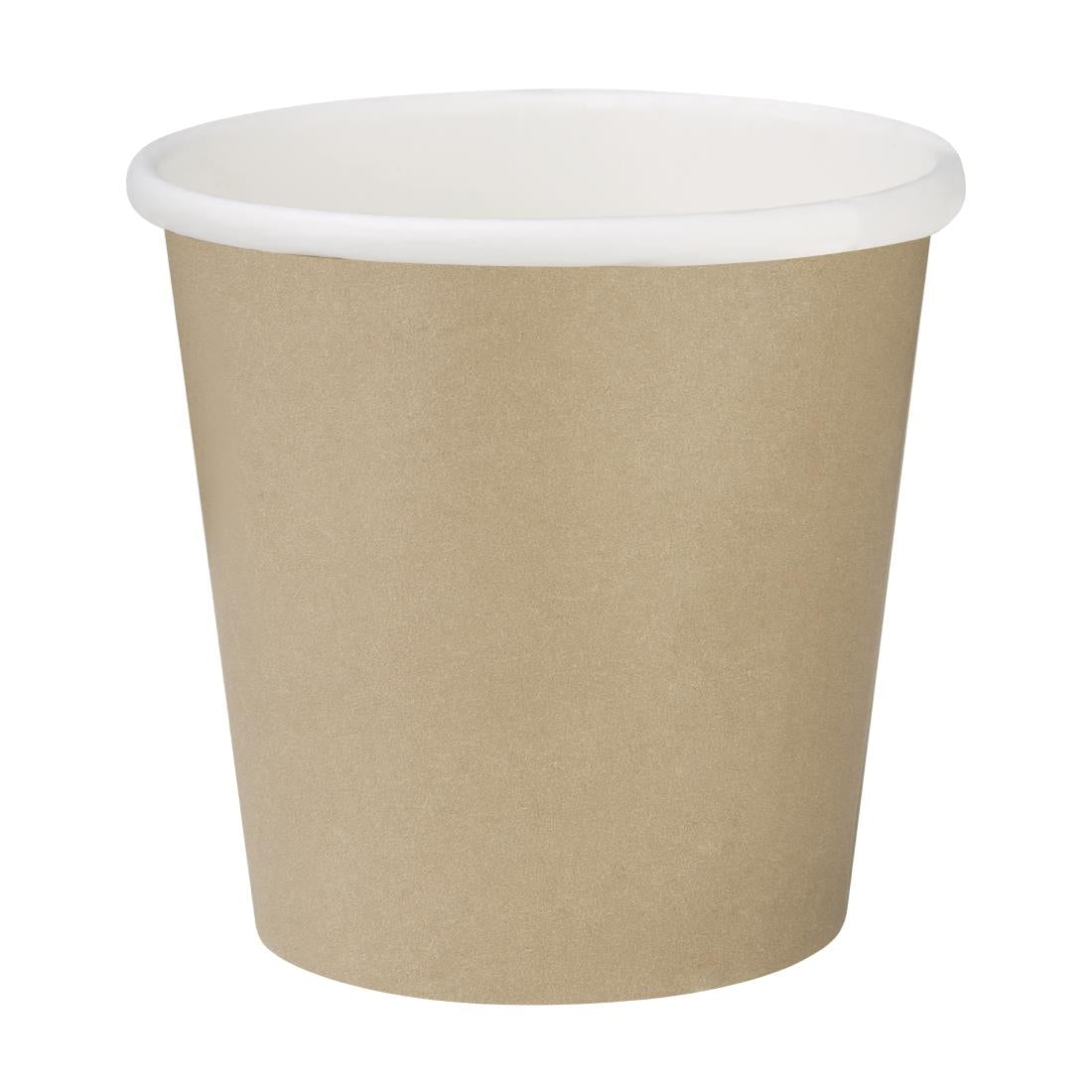 Fiesta Recyclable Hot Cups Single Wall Kraft 177ml (1000 Pack) - HT464