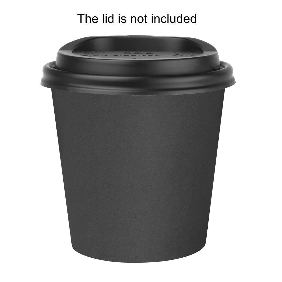 Fiesta Compostable Hot Cups Single Wall Black 177ml (50 Pack) - HT471