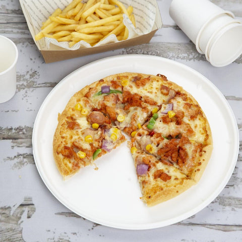 Fiesta Compostable Bagasse Round Plates 304mm (50 Pack) - HT472