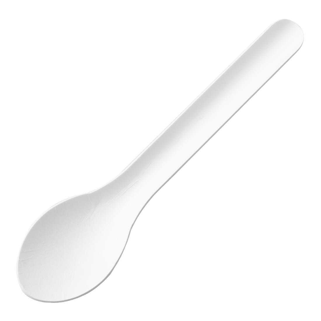 Fiesta Compostable Paper Spoons 150mm (100 Pack) - HT485