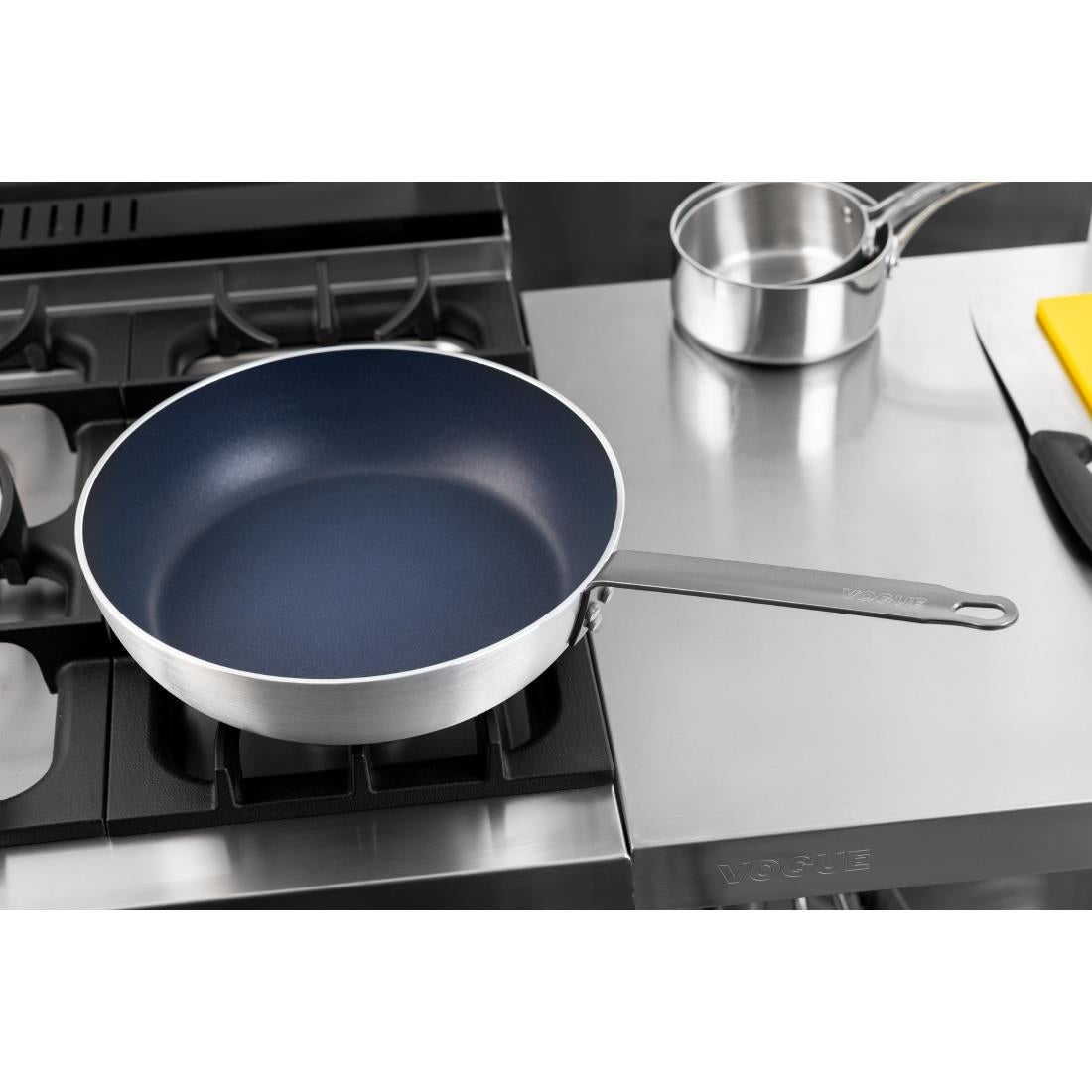 Vogue Aluminium Non-stick Teflon Platinum Plus Saute Pan 320mm - HT989
