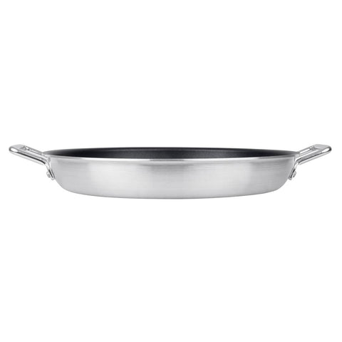 Vogue Aluminium Non-stick Teflon Platinum Plus Paella Pan 450mm - HT991