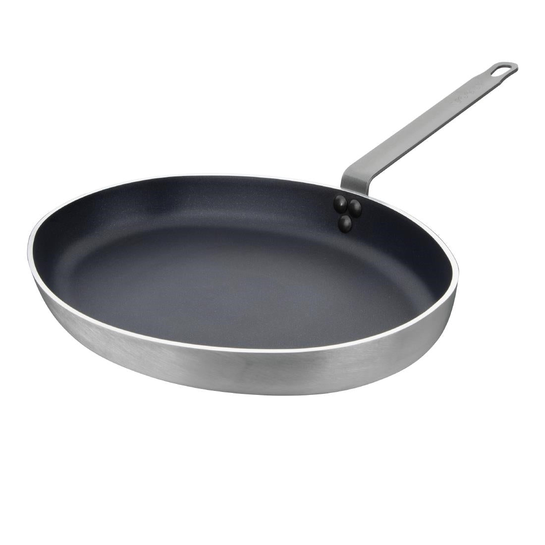 Vogue Aluminium Non-stick Teflon Platinum Plus Oval Frying Pan 40cm - HT992