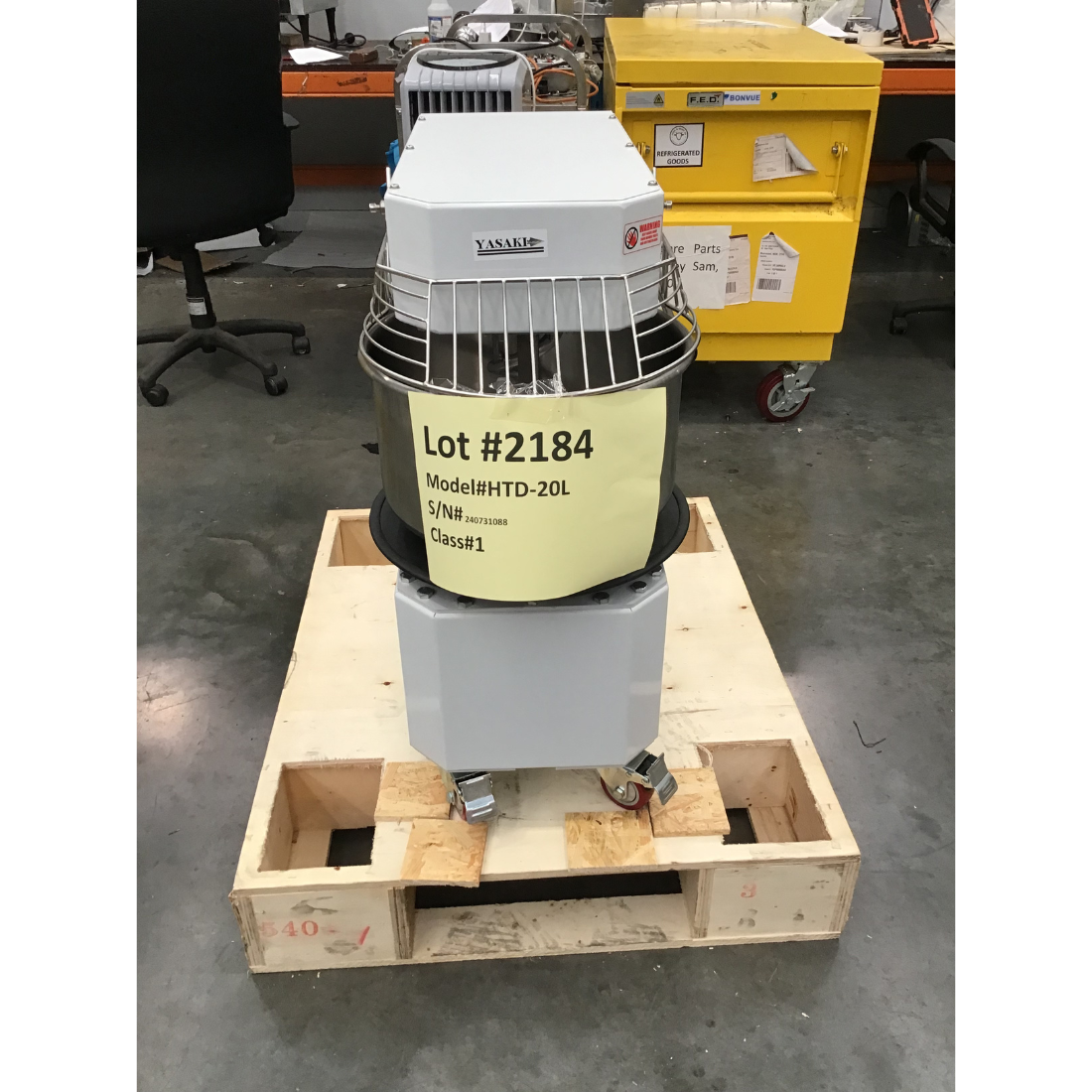 CLEARANCE - Yasaki Tilting Head Removable Bowl 20L Spiral Mixer - HTD-20L-NSW2184