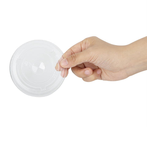 Fiesta Recyclable rPET Flat Lids for 340/455/568ml Cups (400 Pack) - HU062