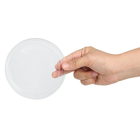 Fiesta Recyclable rPET Flat Lids for Deli Cups 225/340/455ml (300 Pack) - HU069