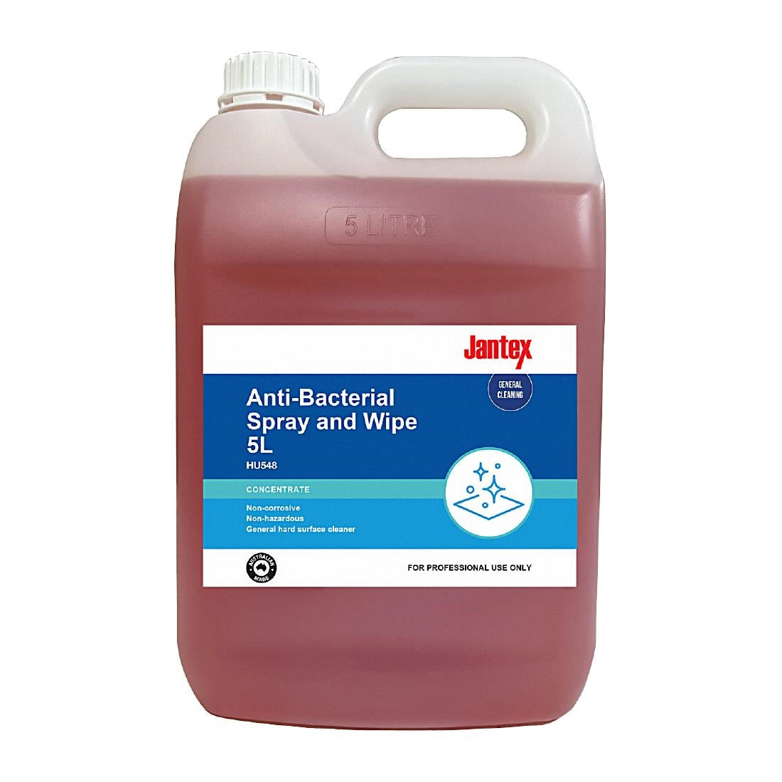 Jantex Anti-Bacterial Spray and Wipe Concentrate - 5Ltr - HU548