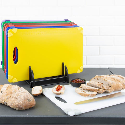 Hygiplas Commercial Grip Set of 7 Chopping Board - 458x306x12mm - HW001