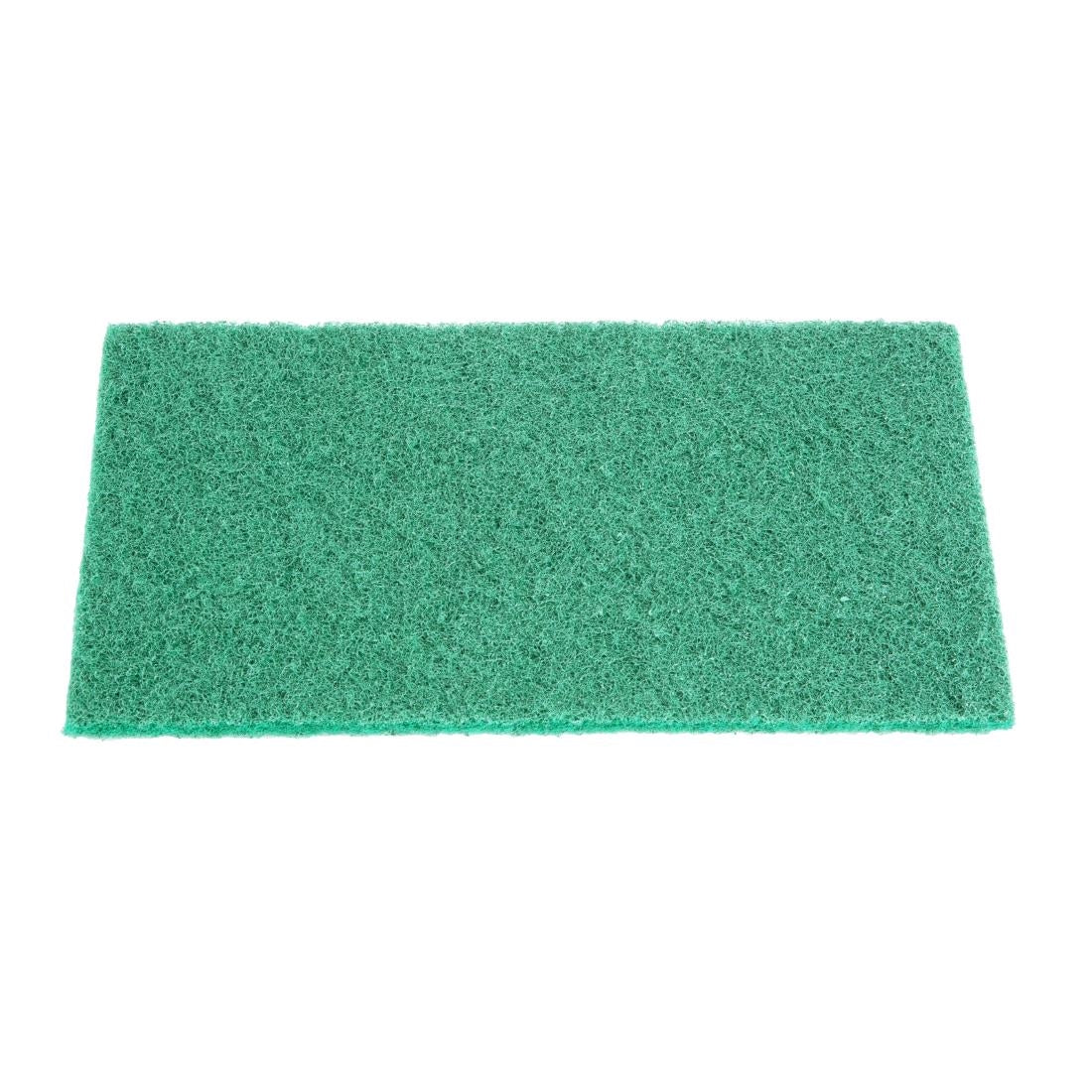 Jantex Green 100% Recycled Scouring Pads 228x152mm (10 pack) - HW010