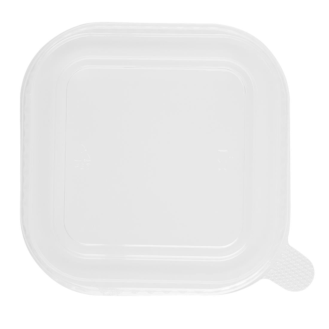 Fiesta Recyclable PET lid for Square Container Bases (300 Pack) - HW019