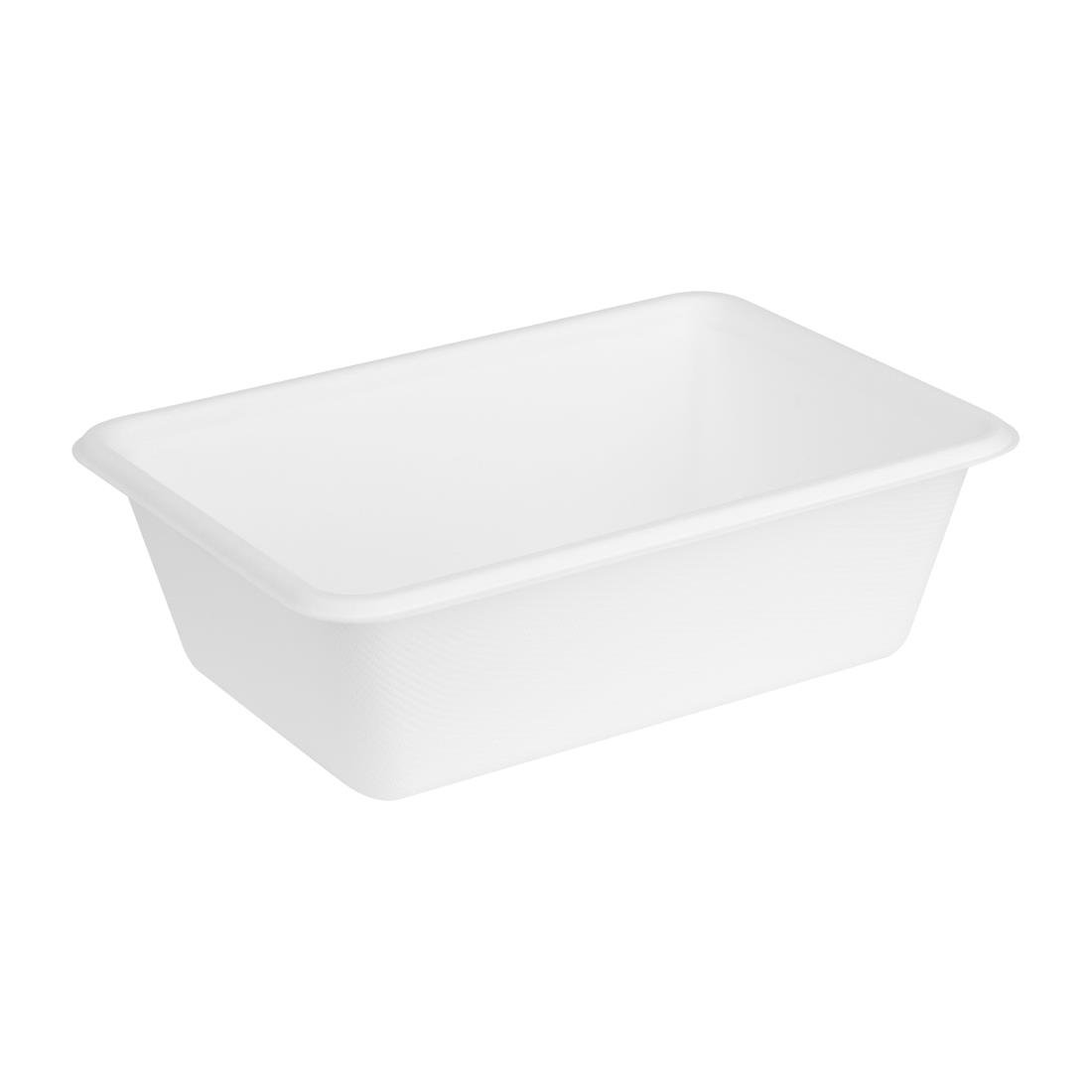 Fiesta Compostable Bagasse Food Container Bases 800ml (100 Pack) - HW035