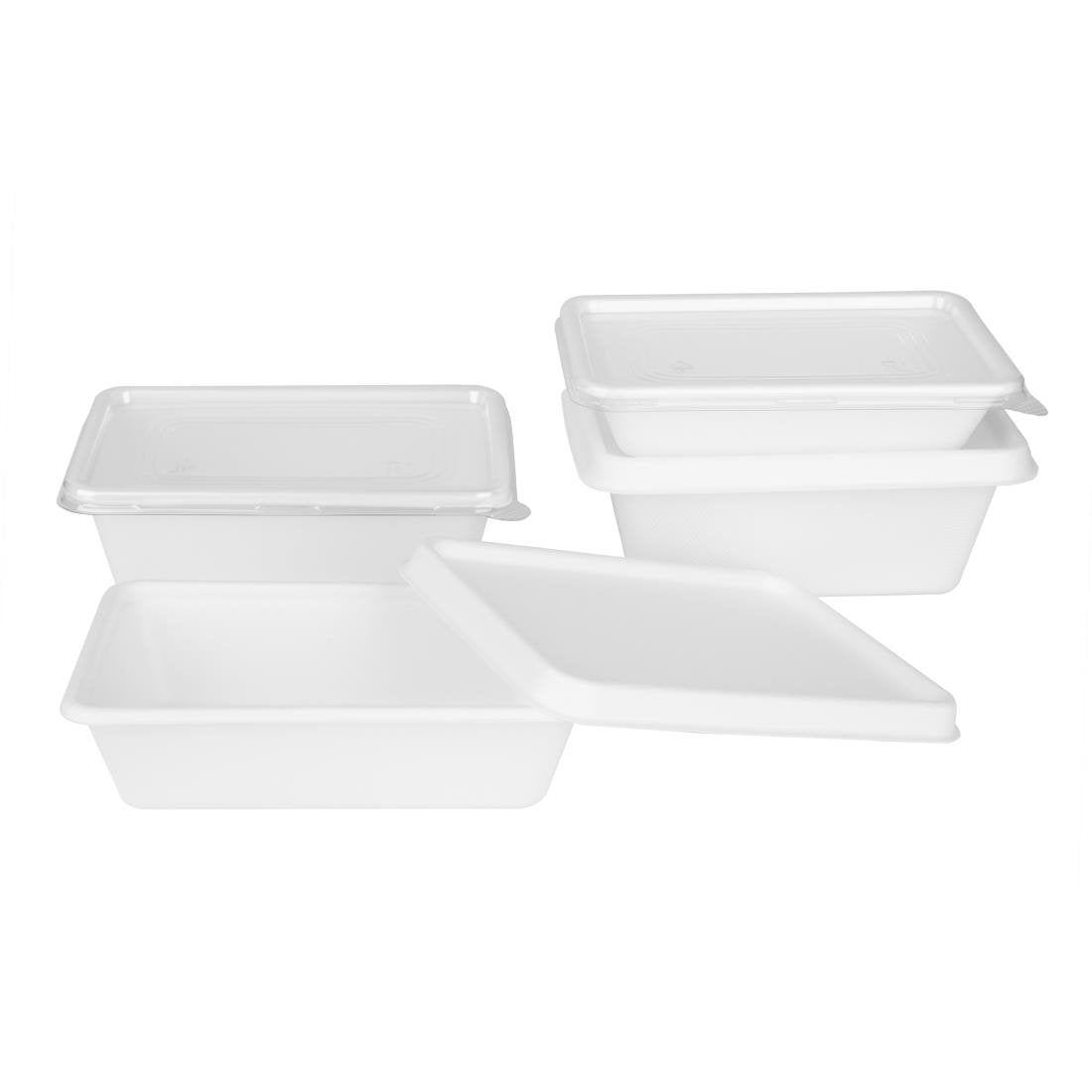 Fiesta Compostable Bagasse Food Container Bases 1000ml (100 Pack) - HW036