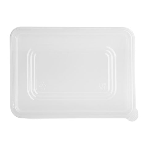 Fiesta Recyclable PET Lids for Bagasse Container Bases (100 Pack) - HW038