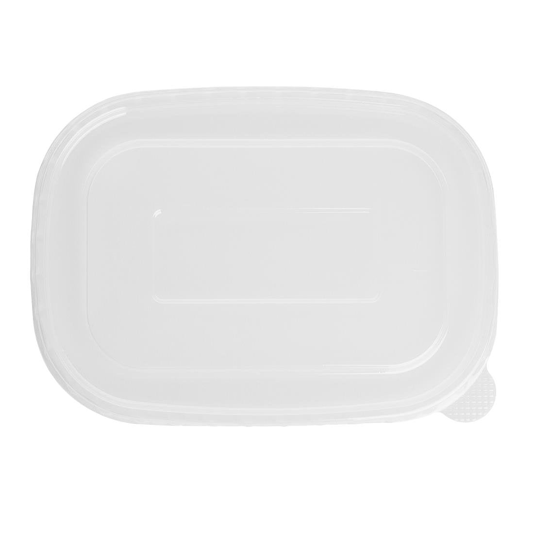 Fiesta Recyclable PET Lids for Rectangular Containers (300 Pack) - HW626
