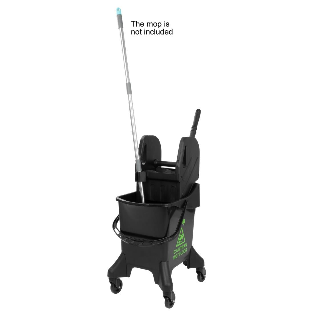 Jantex 21Ltr Tall Mop Bucket and Wringer - Green Print - HW637