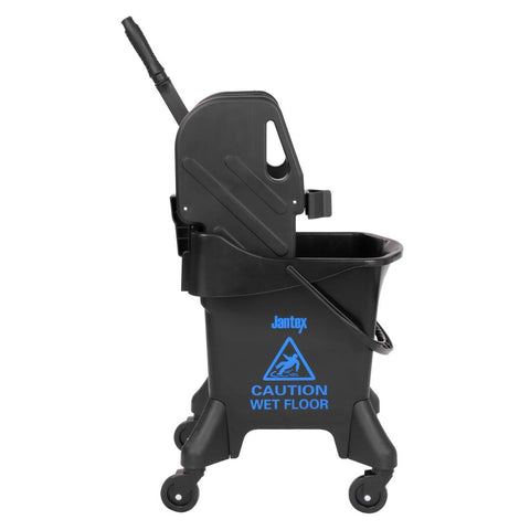 Jantex 21Ltr Tall Mop Bucket and Wringer - Blue Print - HW639