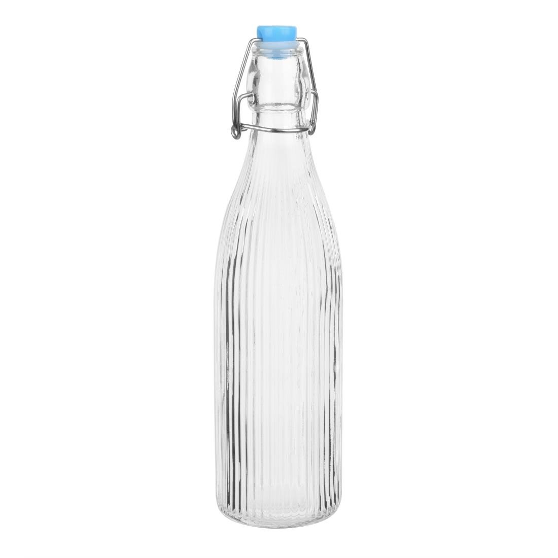 Olympia Ridged Swing Top Water Bottles 500ml (6 Pack) - HW794