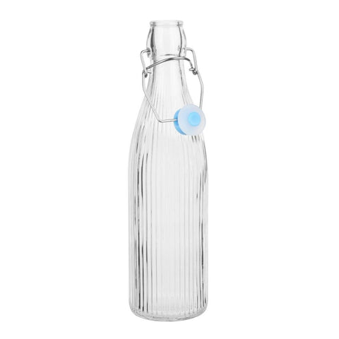 Olympia Ridged Swing Top Water Bottles 500ml (6 Pack) - HW794