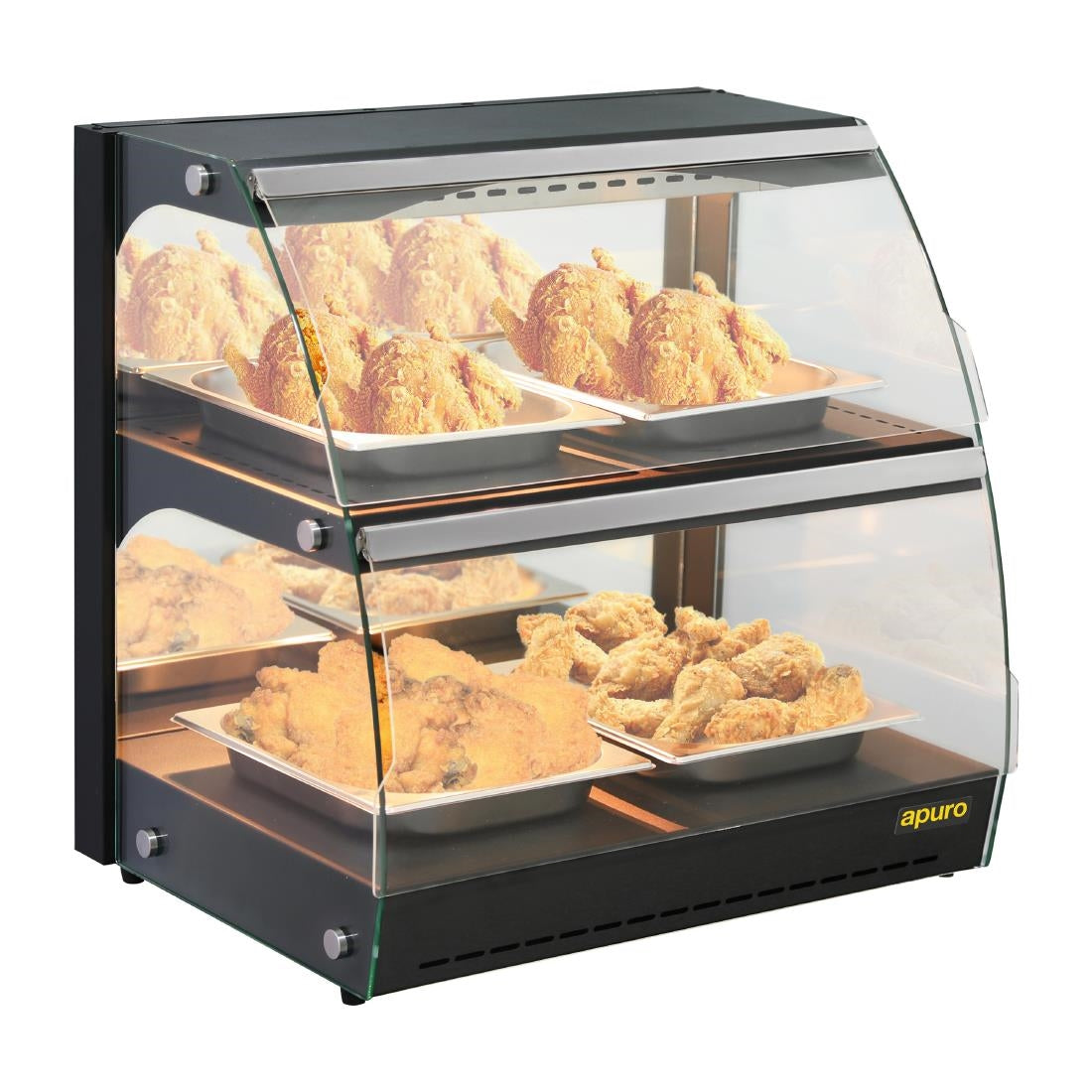 Apuro Self-Serve Heated Display Unit with Hinged Doors - HW921-A