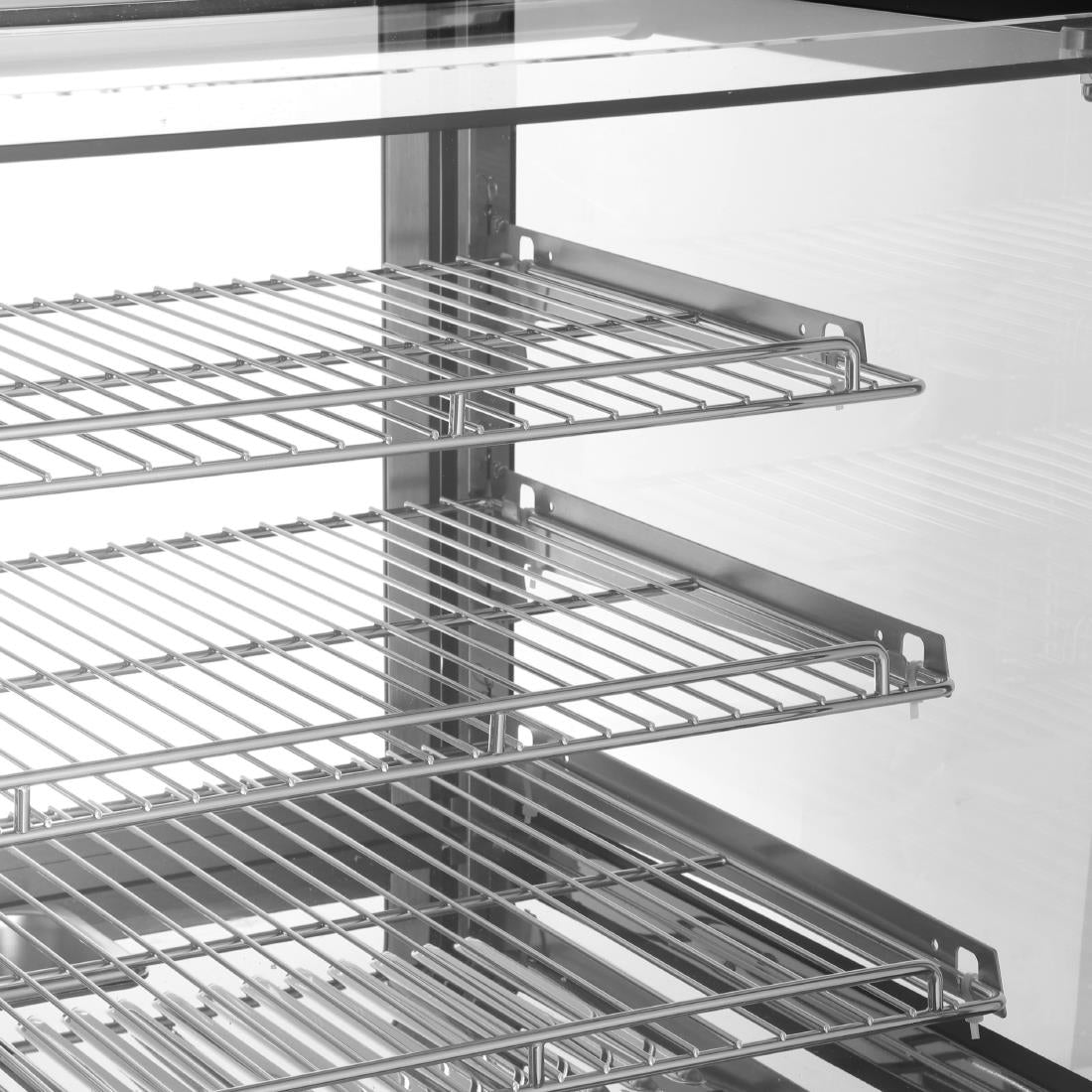 Apuro Square Countertop Heated Display Merchandiser 120Ltr - HW923-A