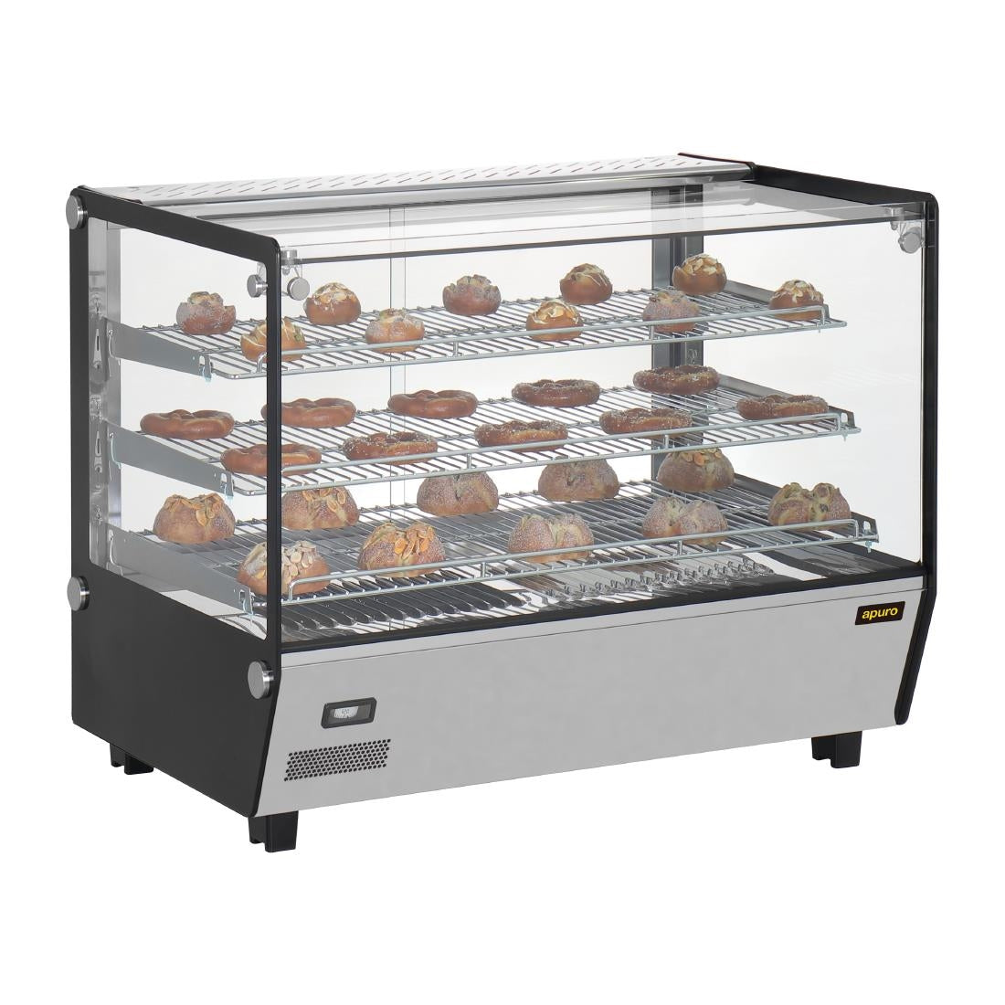Apuro Square Countertop Heated Display Merchandiser 160Ltr - HW924-A