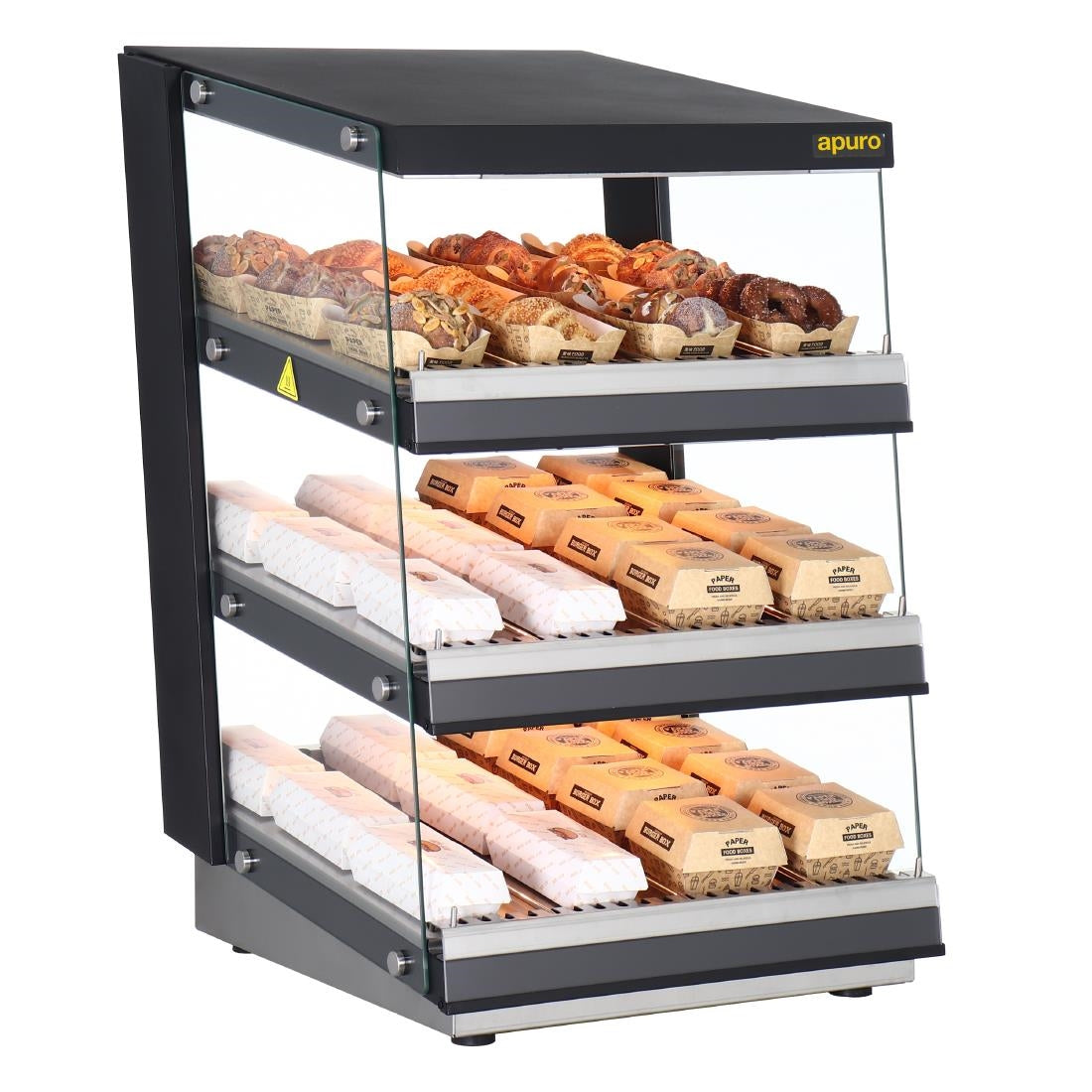 Apuro Sloped Chute Food Warmer 3 Shelf - HW926-A