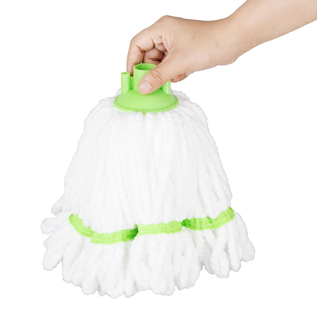 Jantex Microfibre Mop Head Green Stripe 150g - HX251
