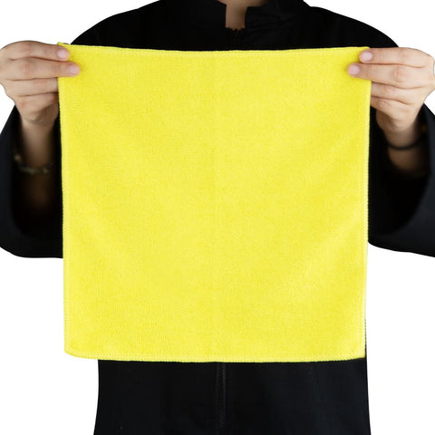 Jantex Microfibre Cloths Yellow (5 pack) - HX272