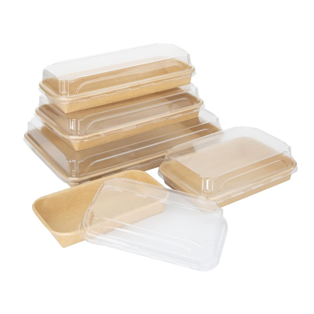 Fiesta Recyclable PET Lids for No.2 Platter/Tray Bases (300 Pack) - HX292