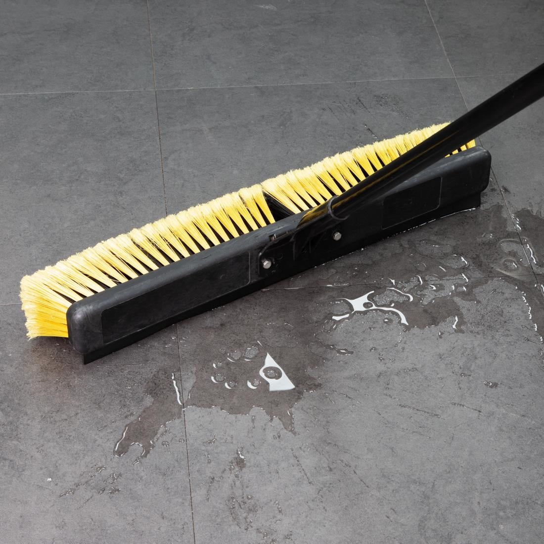 Jantex Heavy Duty Broom & Handle Set with Squeegee 24" - HX383