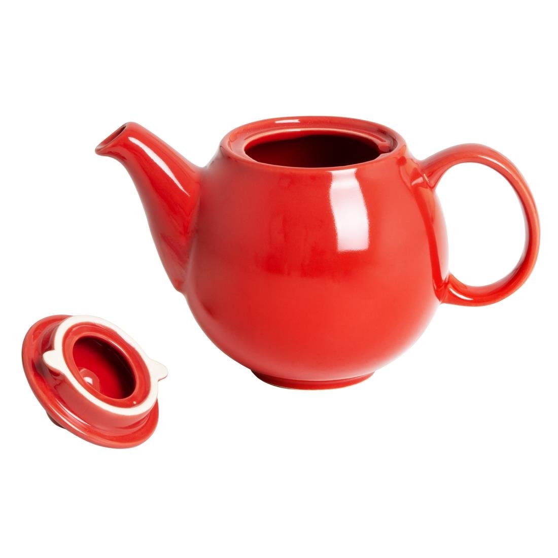 Olympia Café Teapot Red 450ml (2 Pack) - HX795