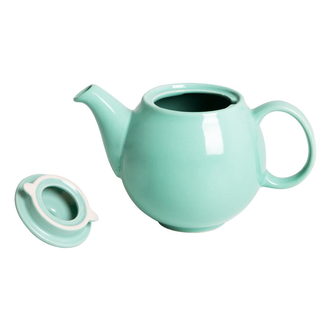 Olympia Café Teapot Aqua 450ml (2 Pack) - HX796