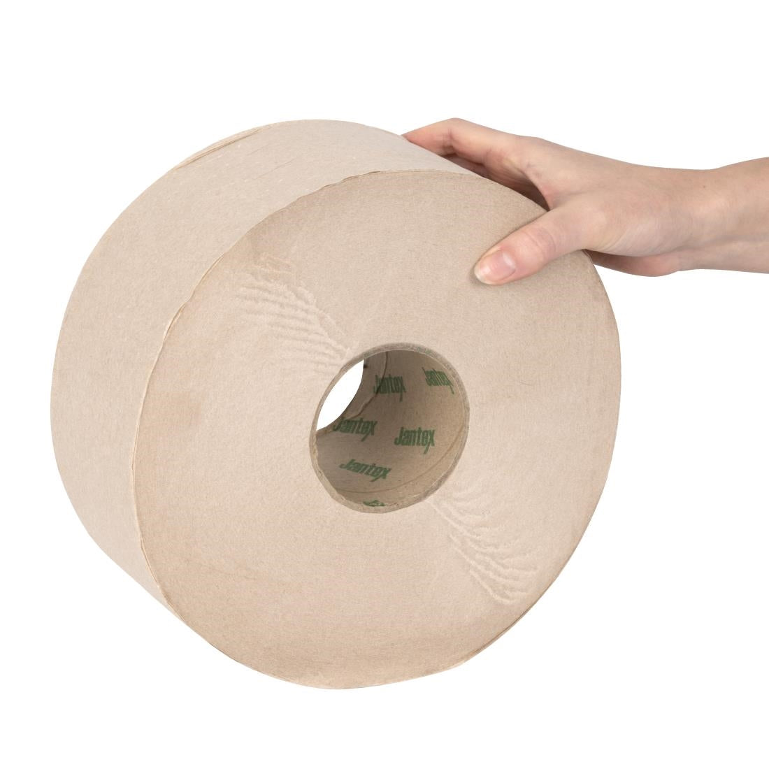 Jantex Green 100% Recycled Jumbo Roll Refill 2ply 300m (6 Pack) - HX938
