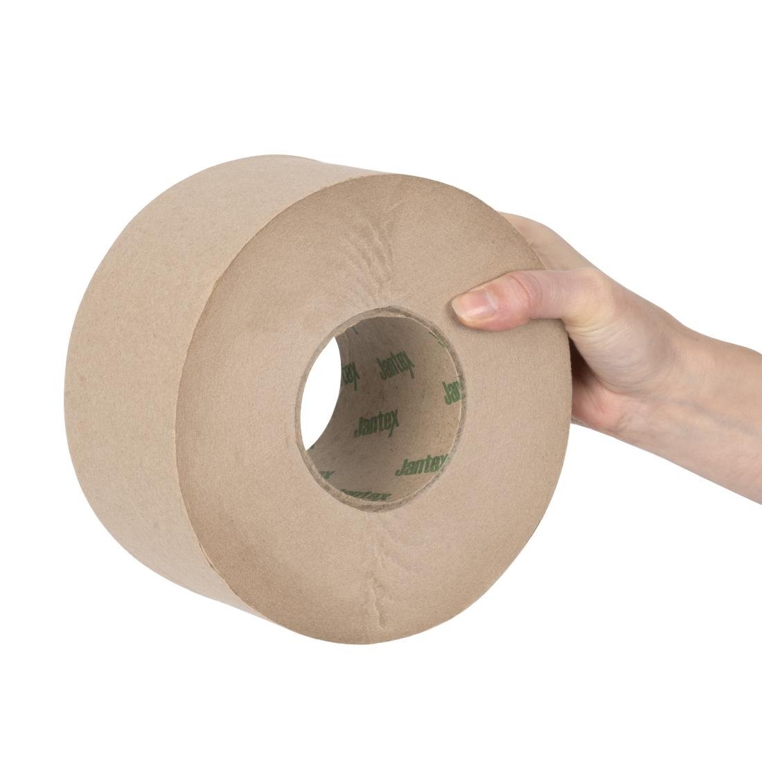 Jantex Green 100% Recycled Mini Jumbo Roll Refill 2ply - 150m (12 Pack) - HX939