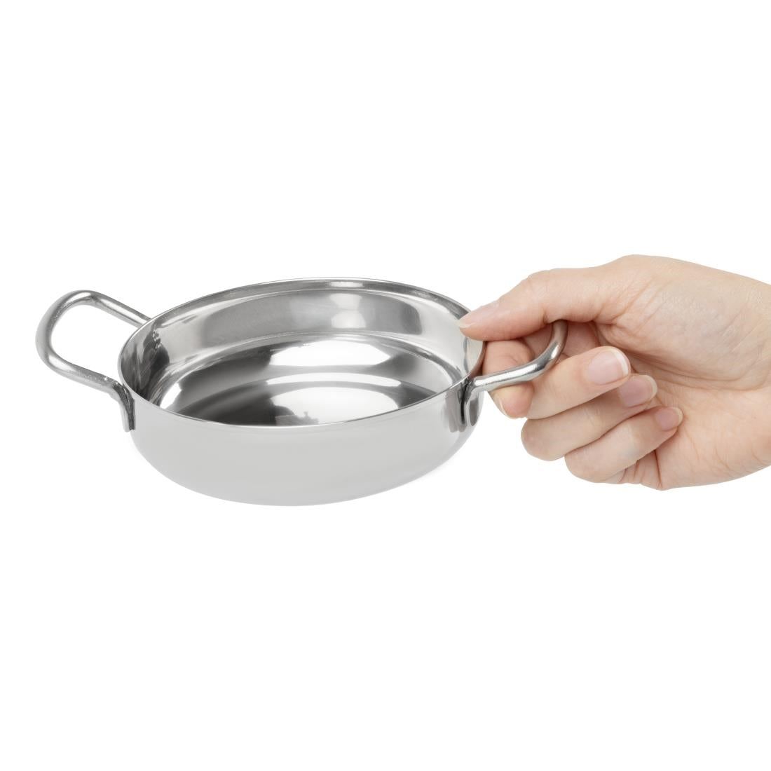 Olympia Table Presentation Double Handle Dish Stainless Steel 125mm - HY100