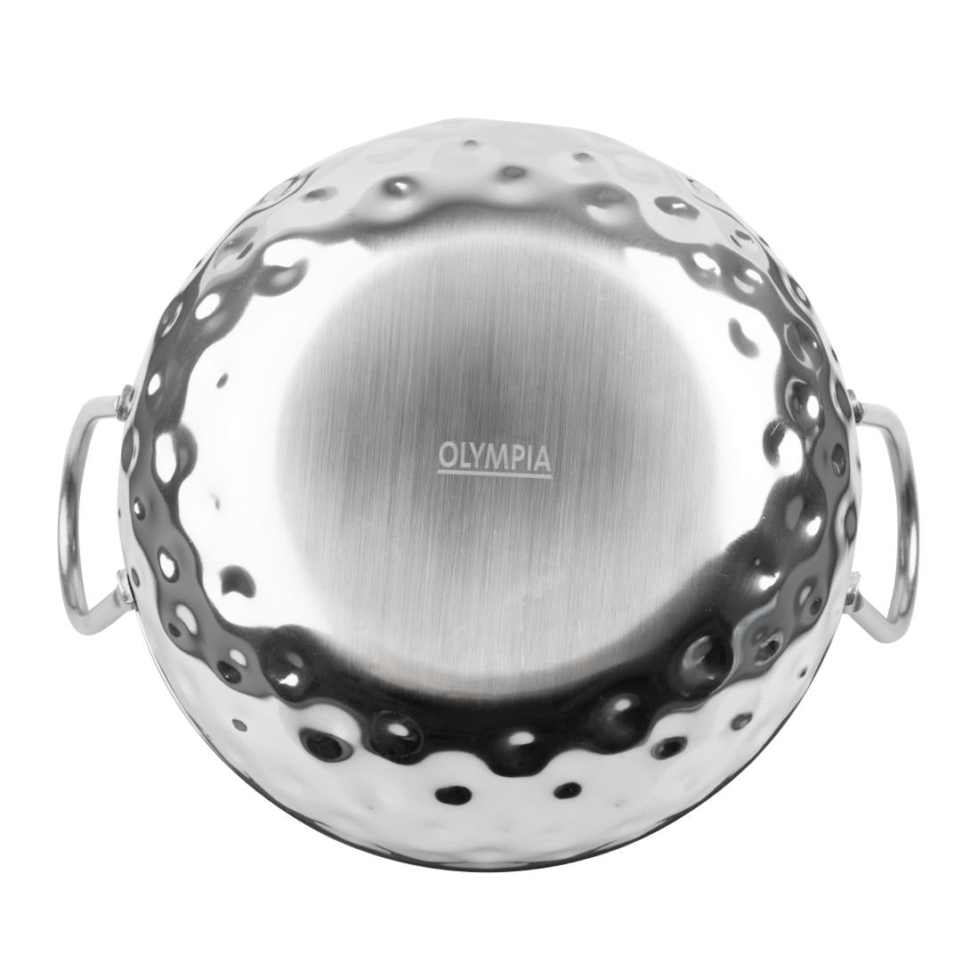 Olympia Table Presentation Hammered Kadai Dish Stainless Steel 150mm - HY105