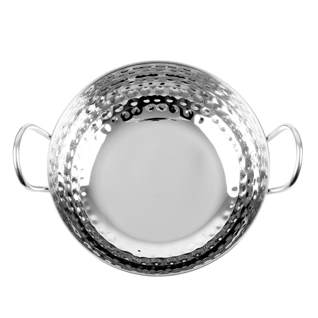 Olympia Table Presentation Hammered Kadai Dish Stainless Steel 200mm - HY107