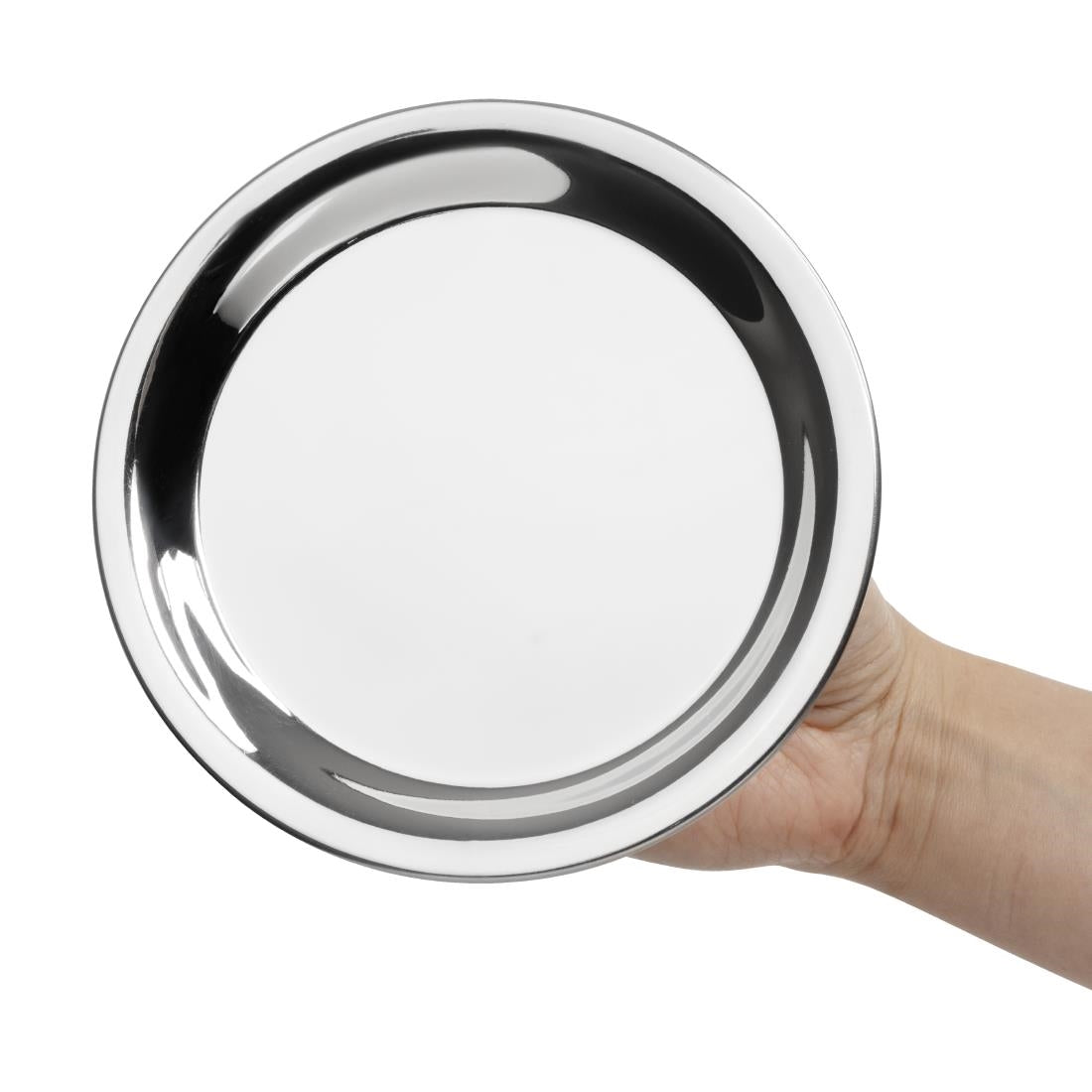 Olympia Round Stainless Steel Tip Tray 150mm - HY109