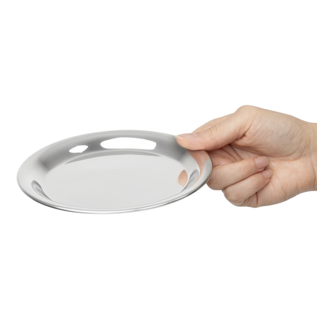 Olympia Round Stainless Steel Tip Tray 150mm - HY109