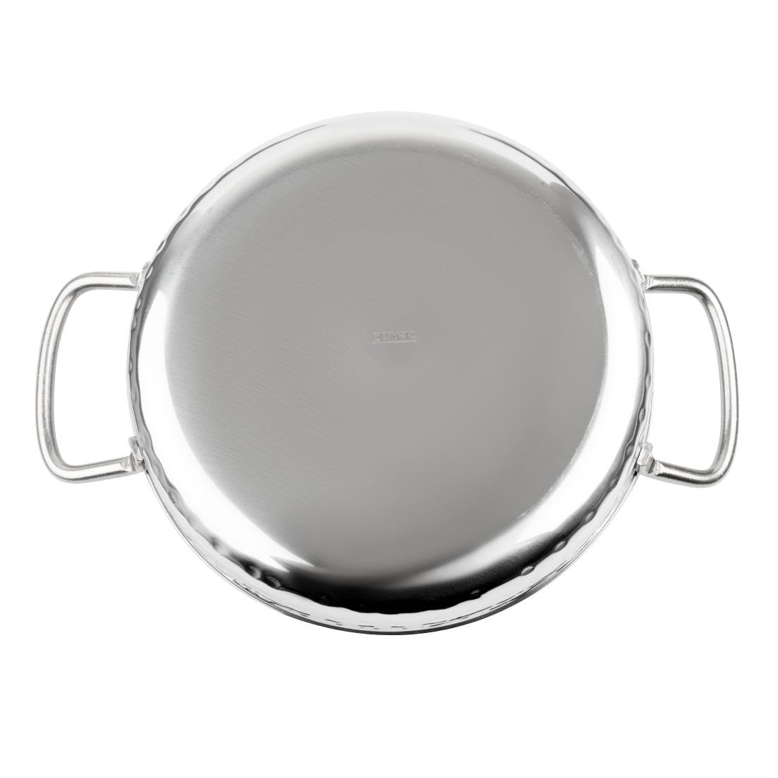 Olympia Table Presentation Handled Dish Stainless Steel Hammered 125mm - HY110