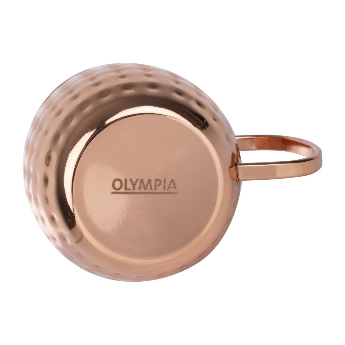 Olympia Barware Hammered Stainless Steel Copper Coated Mugs 440ml - HY114