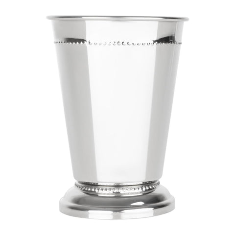 Olympia Barware Beaded Julep Cup Stainless Steel 370ml - HY115