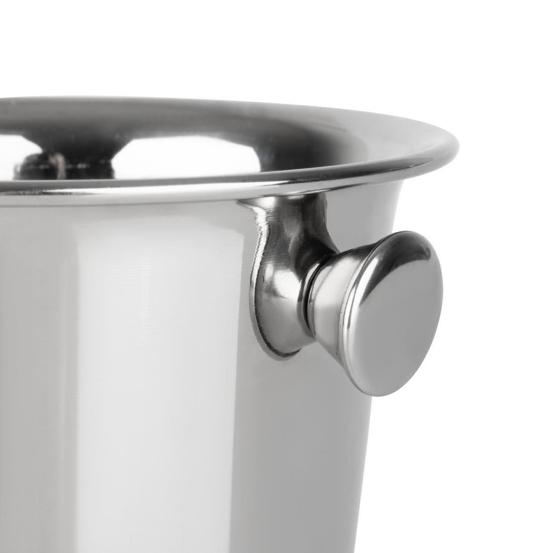 Olympia Ice Bucket with Handles and Etch Detail Stainless Steel 1050ml - HY121