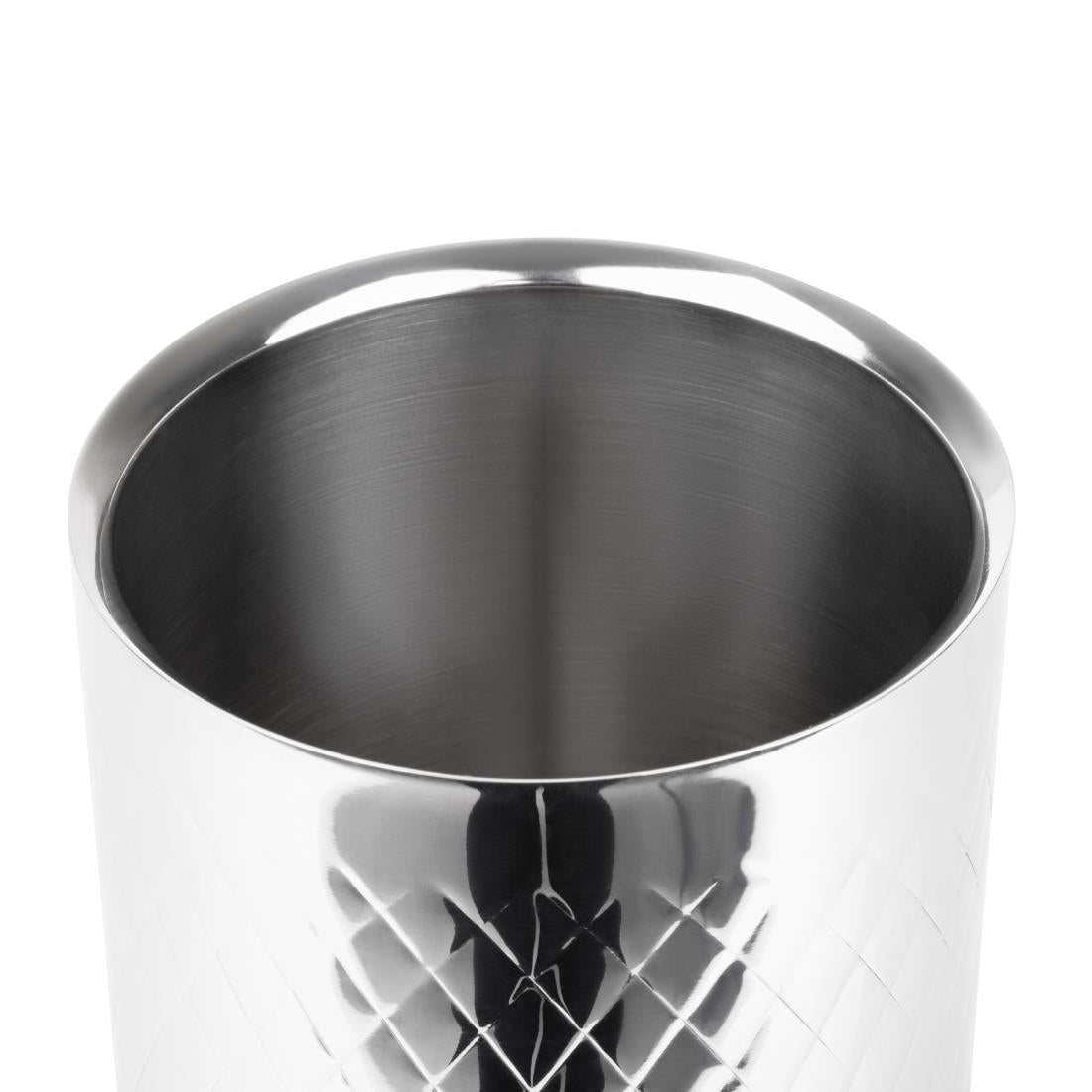 Olympia Geo Double Wall Wine Cooler Stainless Steel - HY133