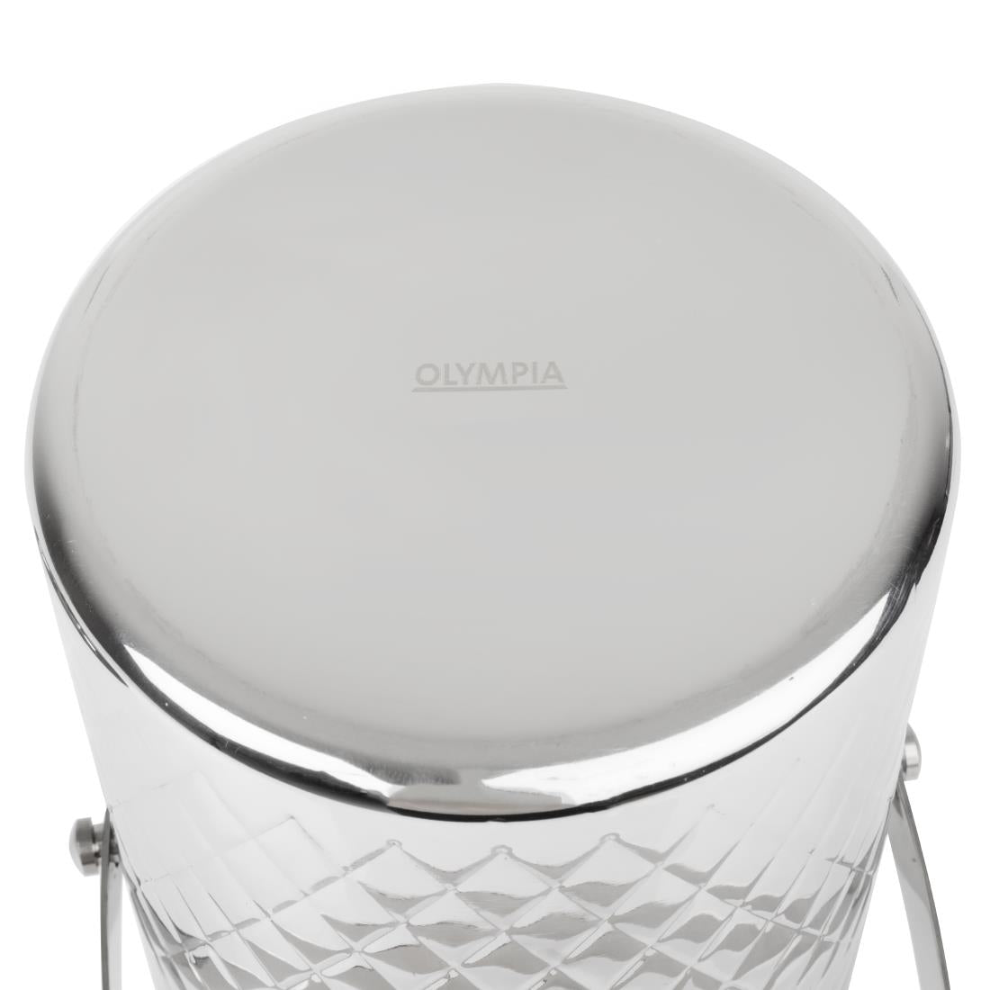Olympia Geo Double Wall Ice Bucket Stainless Steel 1950ml - HY134
