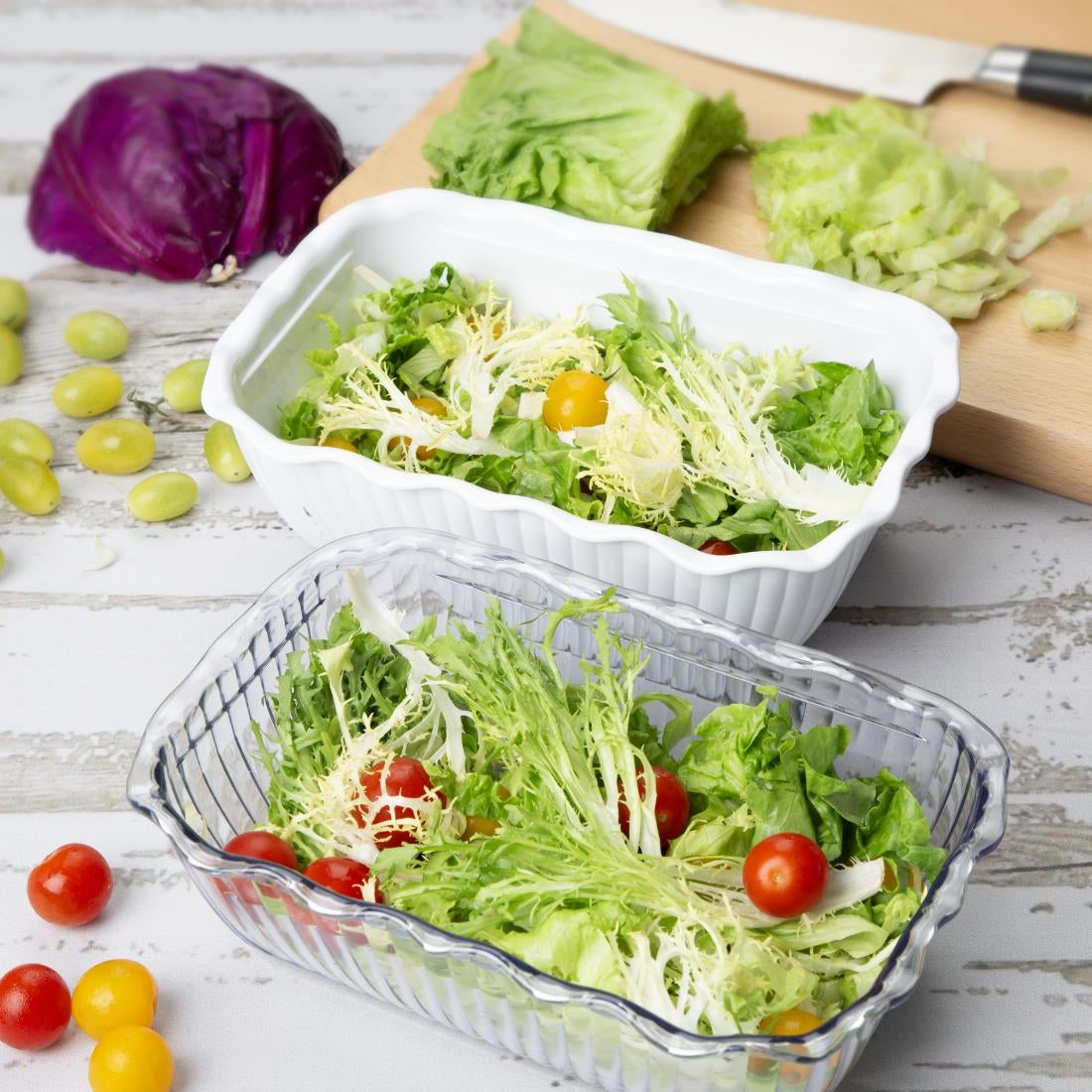 Olympia Kristallon Medium Salad Crock - Clear - HY136