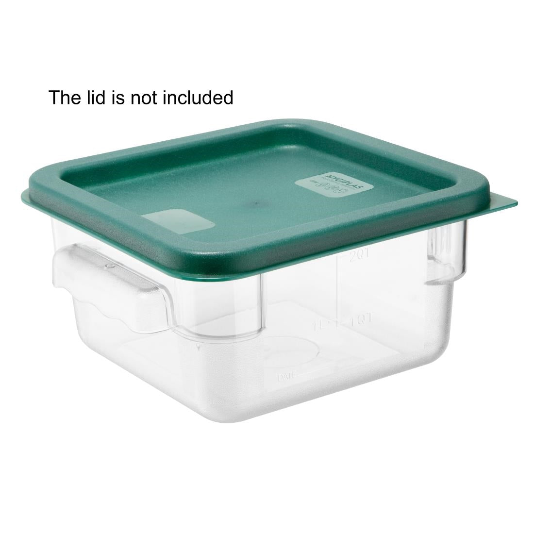 Hygiplas Polycarbonate Square Storage Container 1.5Ltr - HY400