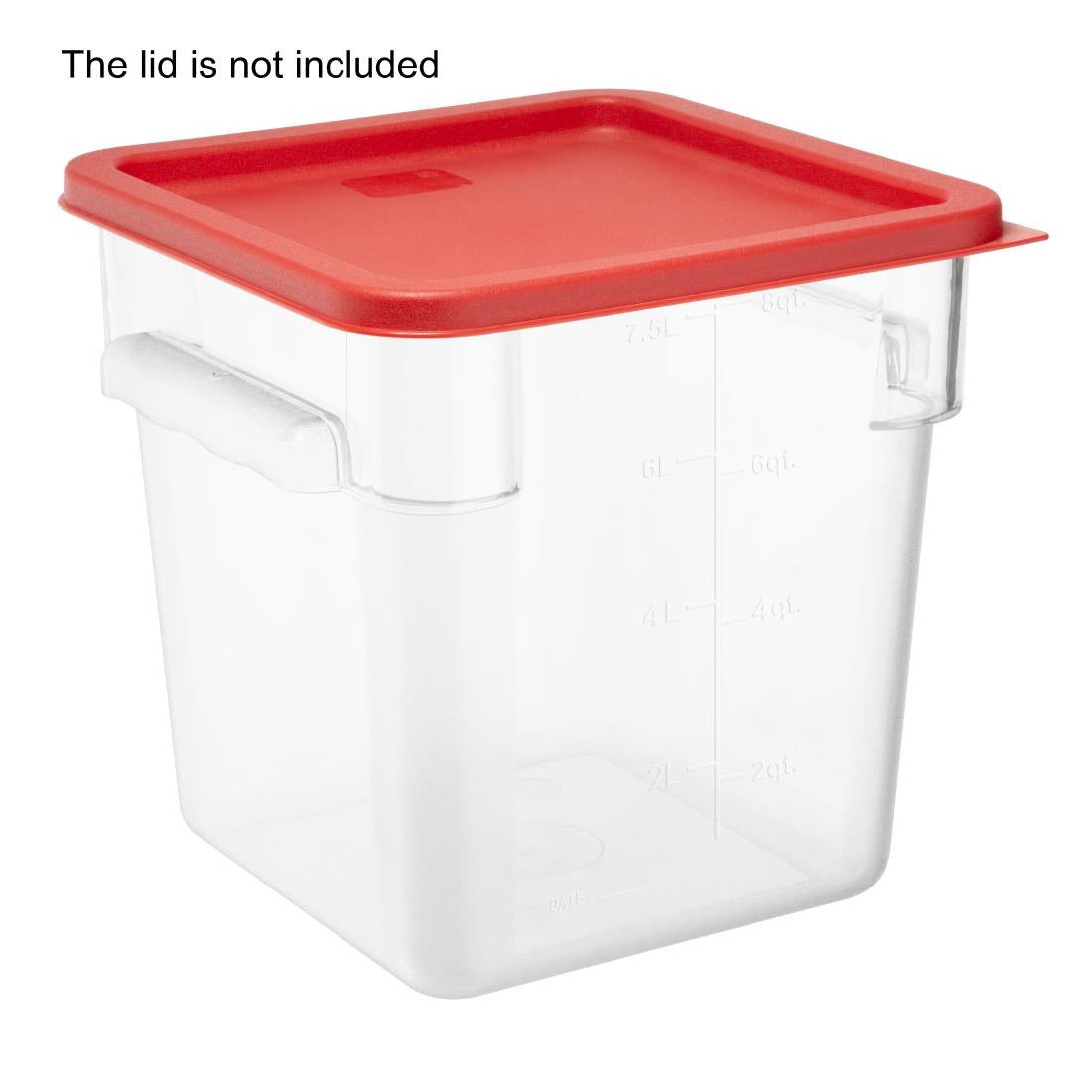 Hygiplas Polycarbonate Square Storage Container 7Ltr - HY403
