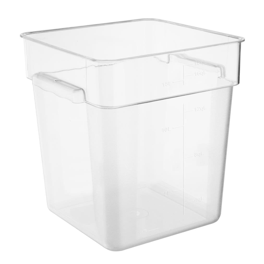 Hygiplas Polycarbonate Square Storage Container 15Ltr - HY405