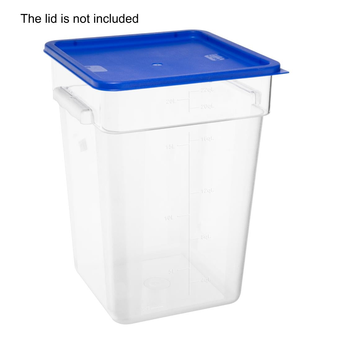 Hygiplas Polycarbonate Square Storage Container 20Ltr - HY406